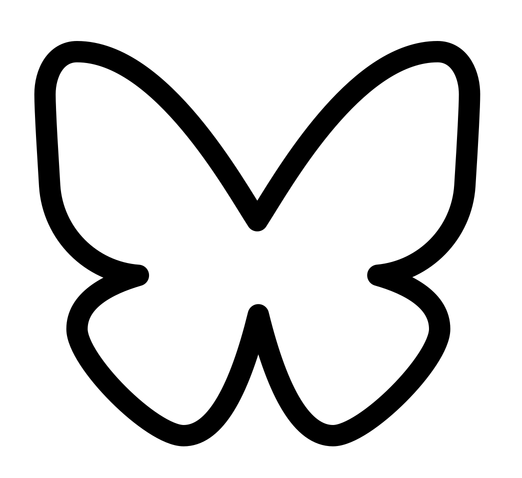 Bluesky icon to the left of the hyperlink to my Bluesky profile.