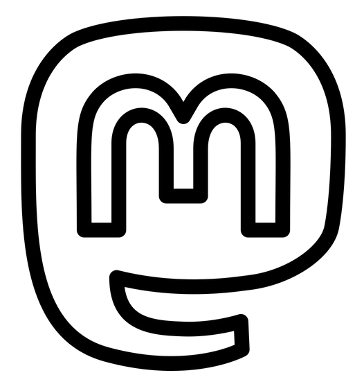 Mastodon icon to the left of the hyperlink to my Mastodon profile.